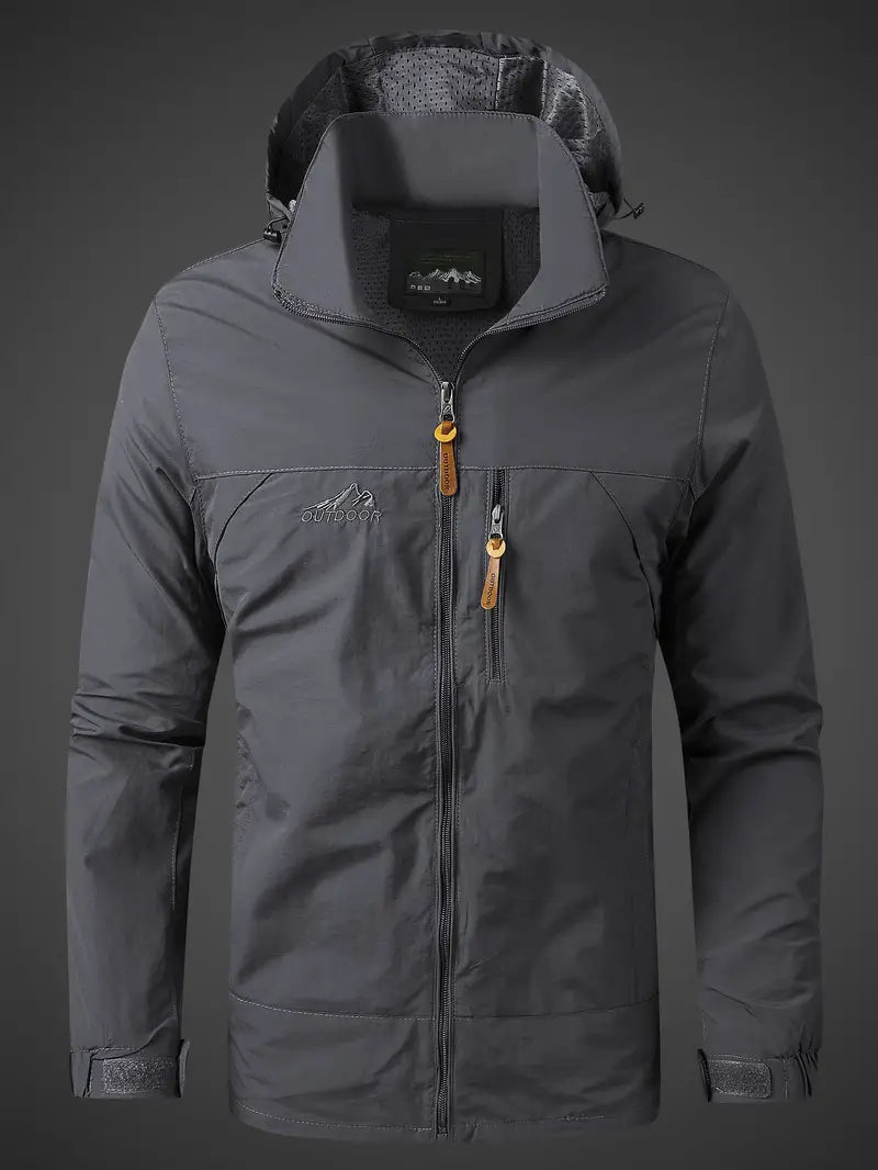 Men’s Waterproof Outdoor Jacket | Windproof Lightweight Rain Coat | Oliver