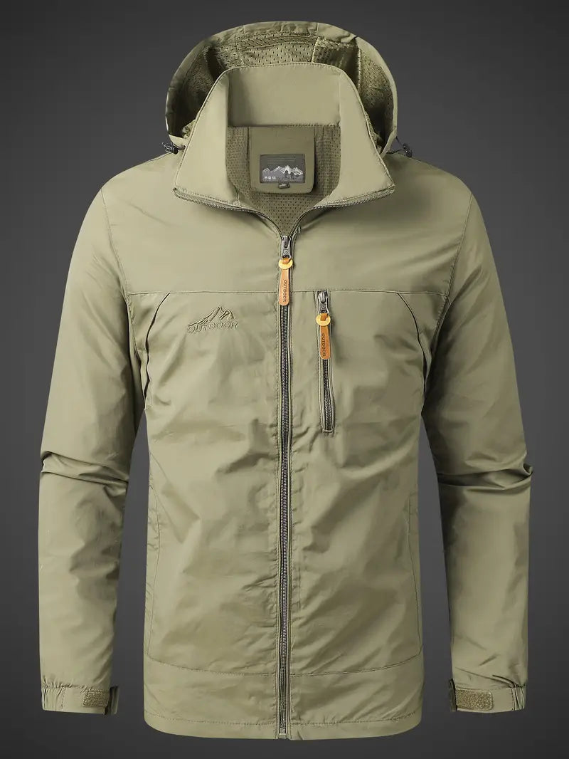 Men’s Waterproof Outdoor Jacket | Windproof Lightweight Rain Coat | Oliver