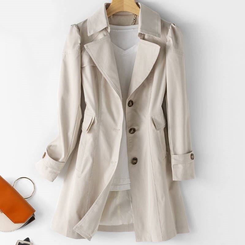Women’s Trench Coat | Elegant Transitional Business Jacket | Clara