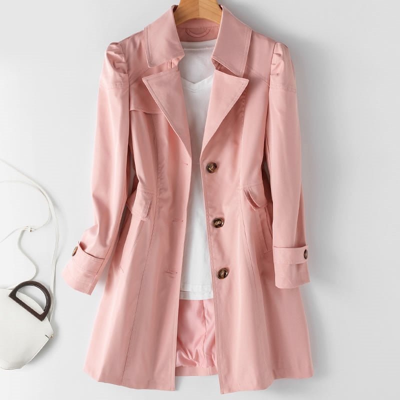 Women’s Trench Coat | Elegant Transitional Business Jacket | Clara