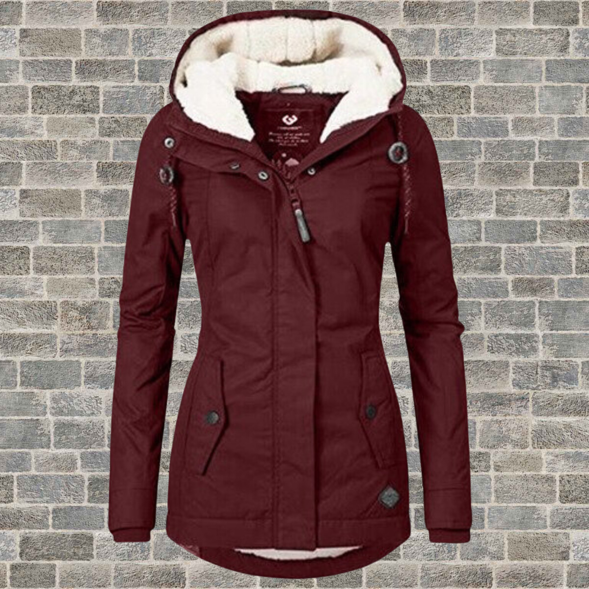 Women’s Padded Winter Coat | Hooded Fleece-Lined Jacket | Elsie