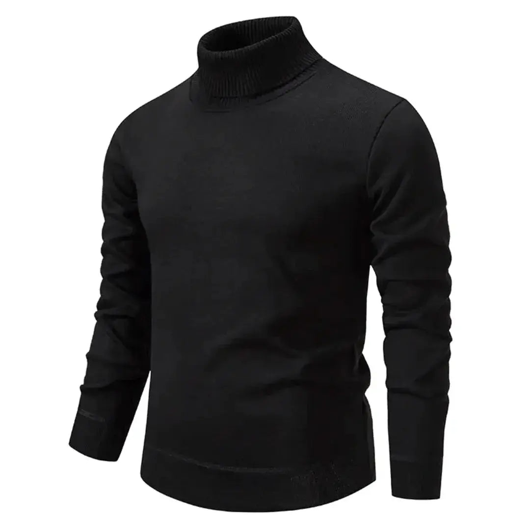 Men’s Classic Turtleneck Sweater – Soft Knit Warmth
