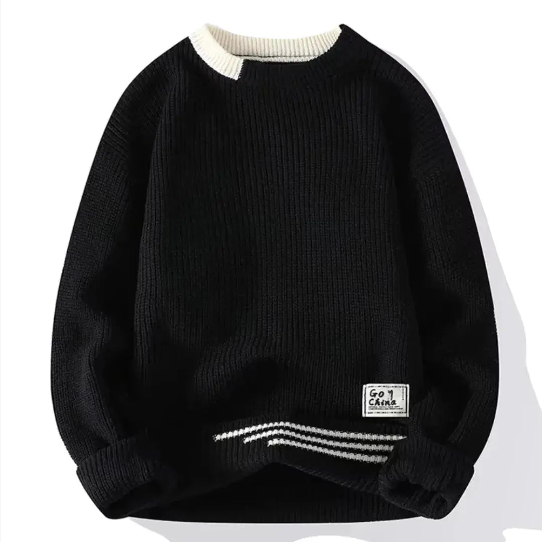 Men’s Relaxed Knit Crewneck Sweater | Soft Warm Feel