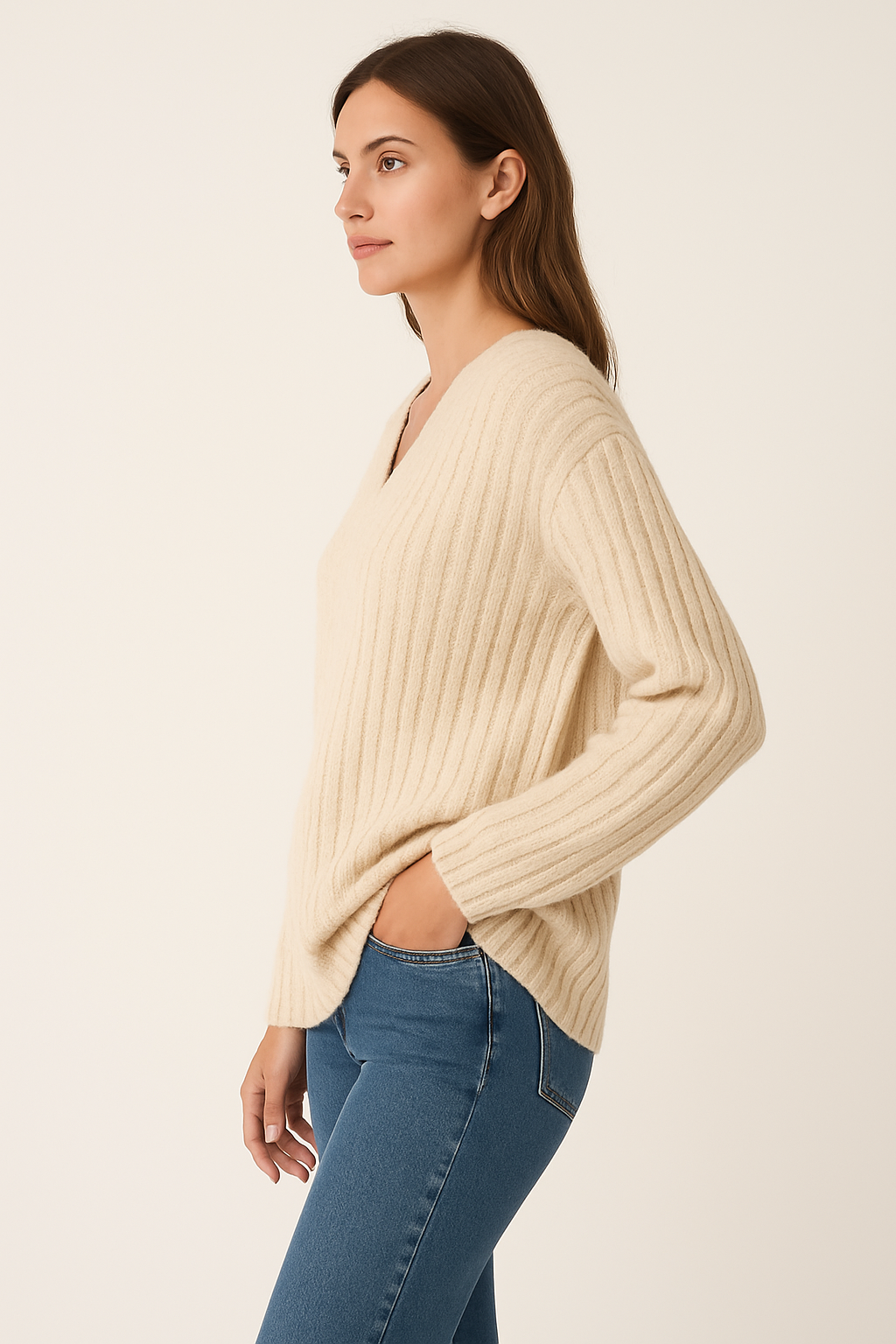 Women’s Ribbed Knit Sweater | Soft & Casual Comfort