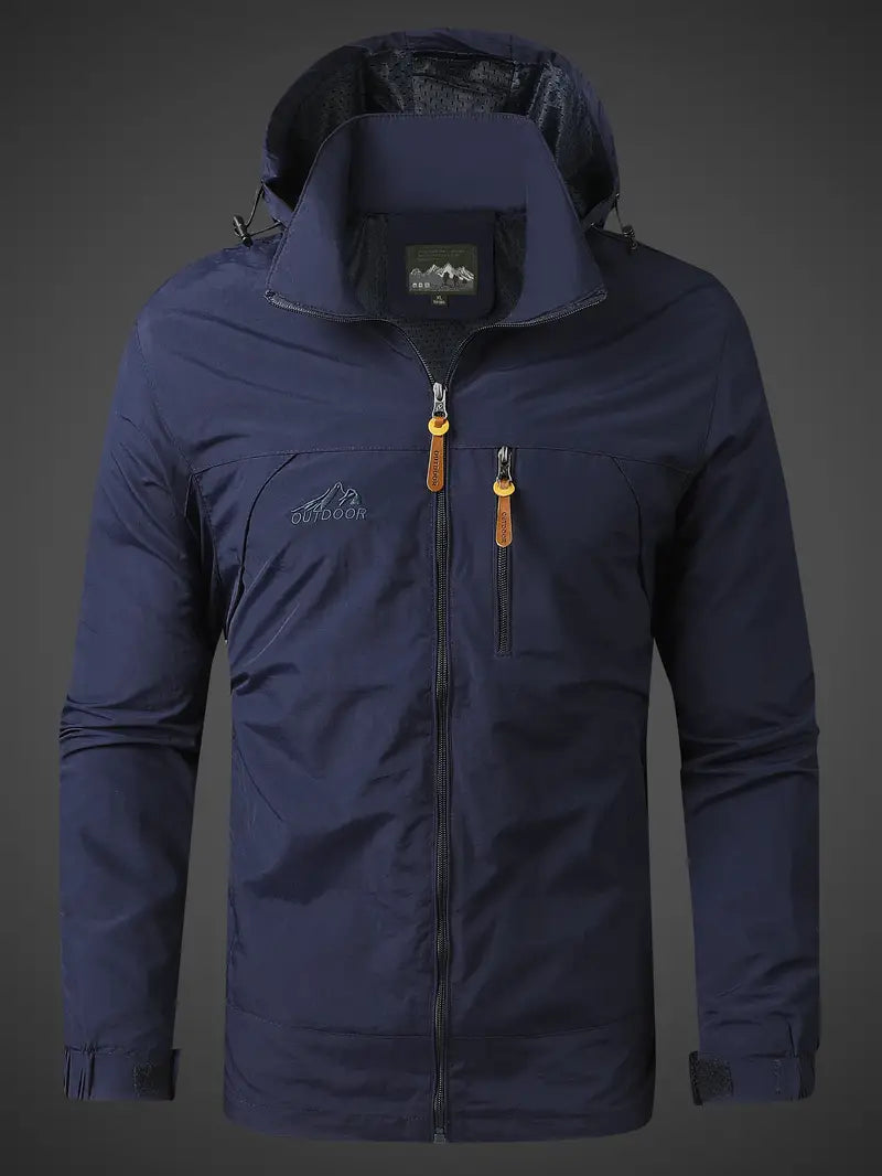 Men’s Waterproof Outdoor Jacket | Windproof Lightweight Rain Coat | Oliver