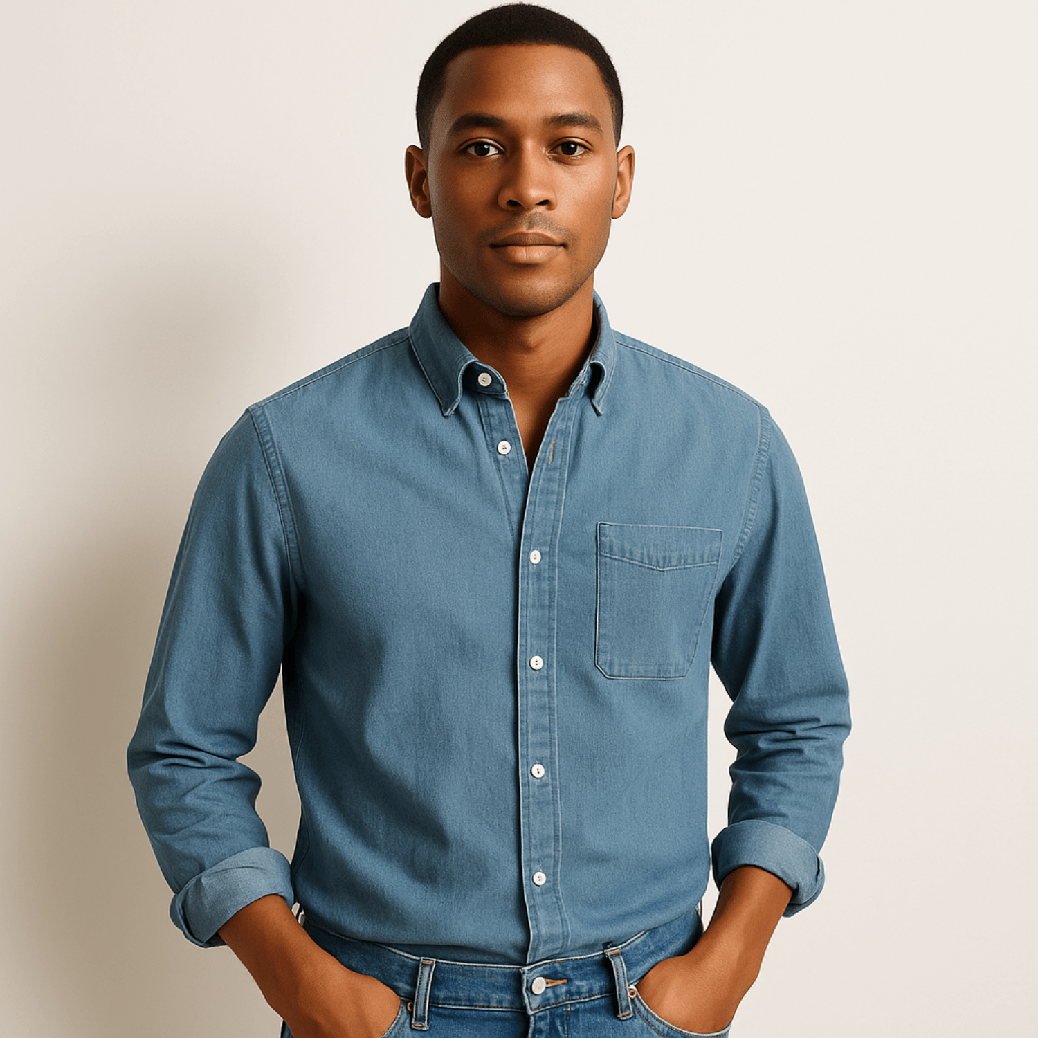 Men’s Long Sleeve Shirt | Classic Fit & Versatile Smart Casual Style | Adrian