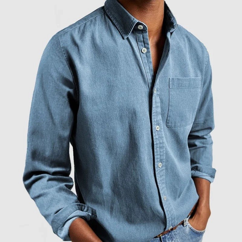 Men’s Long Sleeve Shirt | Classic Fit & Versatile Smart Casual Style | Adrian