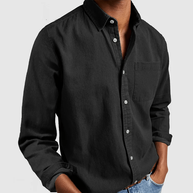 Men’s Long Sleeve Shirt | Classic Fit & Versatile Smart Casual Style | Adrian