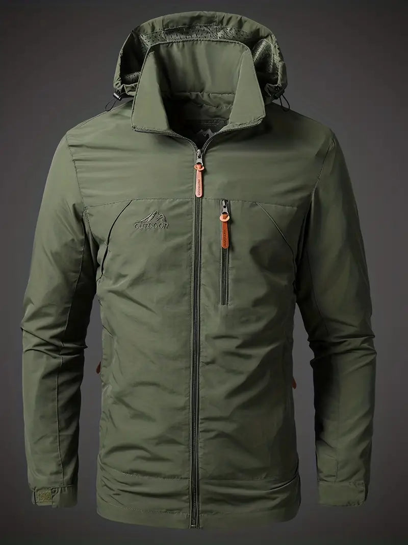 Men’s Waterproof Outdoor Jacket | Windproof Lightweight Rain Coat | Oliver