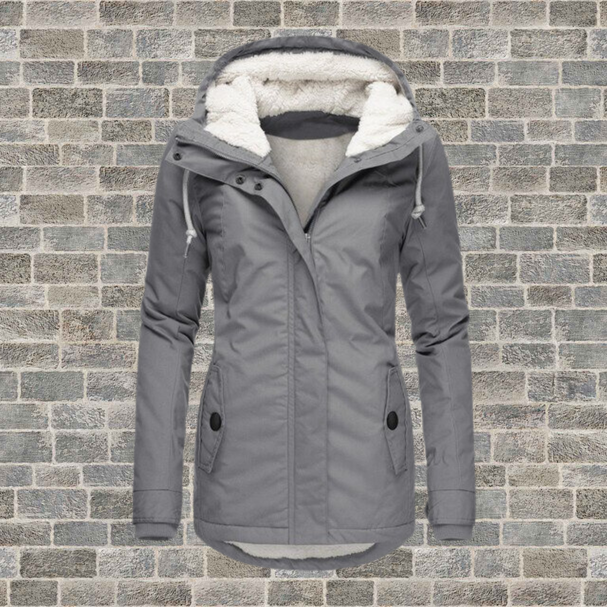 Women’s Padded Winter Coat | Hooded Fleece-Lined Jacket | Elsie