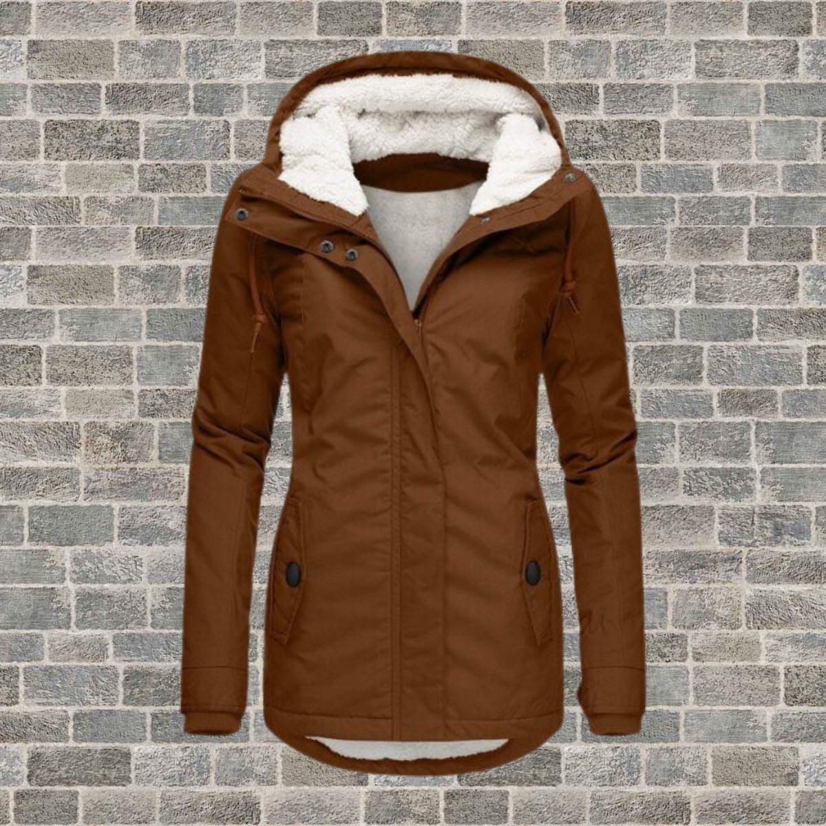 Women’s Padded Winter Coat | Hooded Fleece-Lined Jacket | Elsie