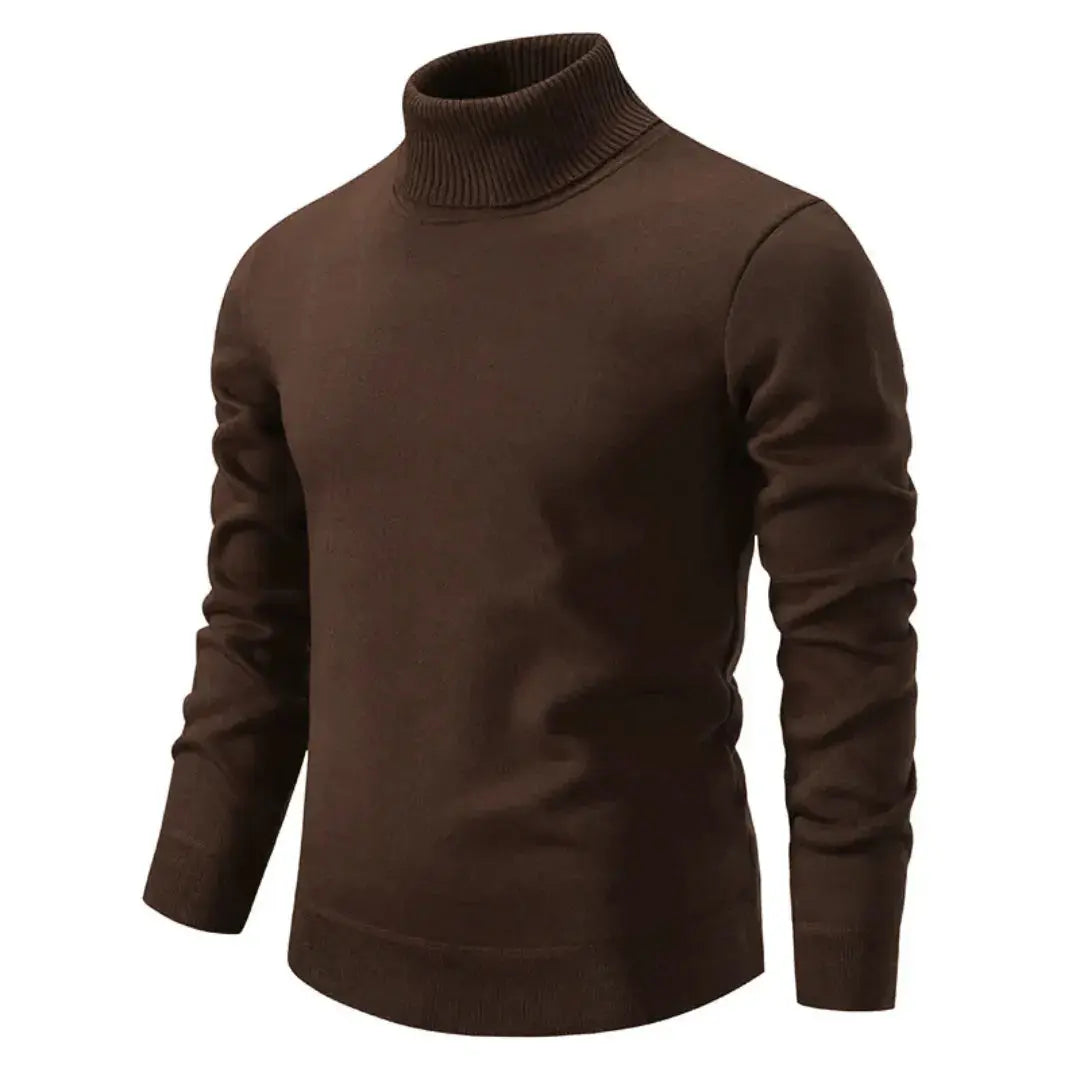 Men’s Classic Turtleneck Sweater – Soft Knit Warmth