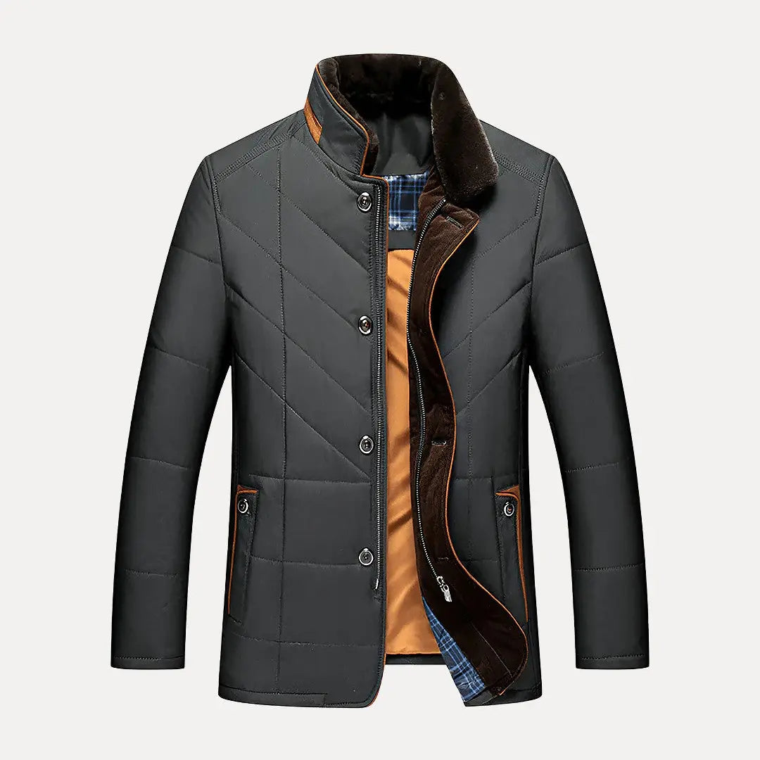 Men’s Padded Winter Jacket – Warm & Water-Repellent