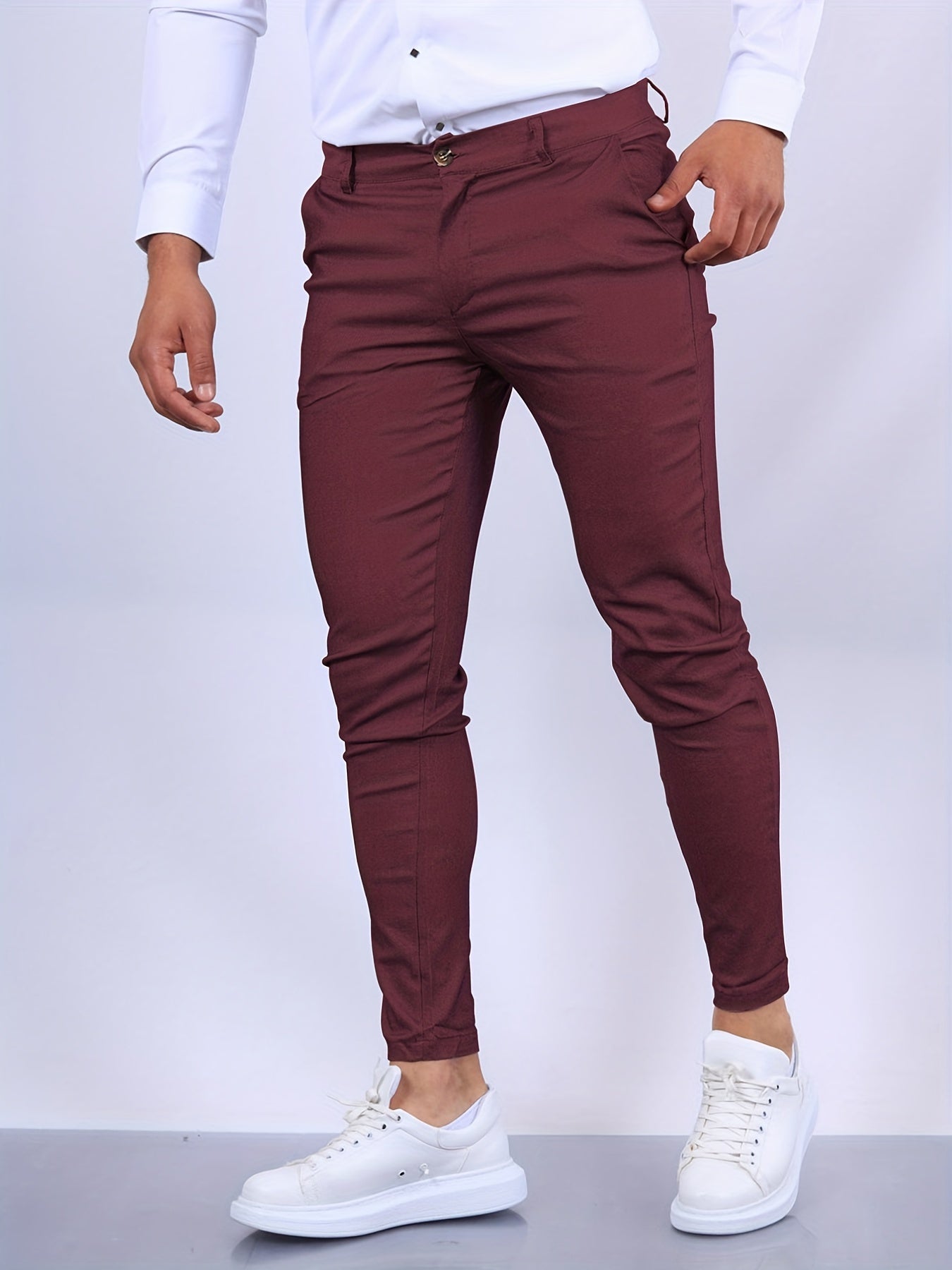 Slim-Fit Men’s Trousers | Modern Stretch Comfort