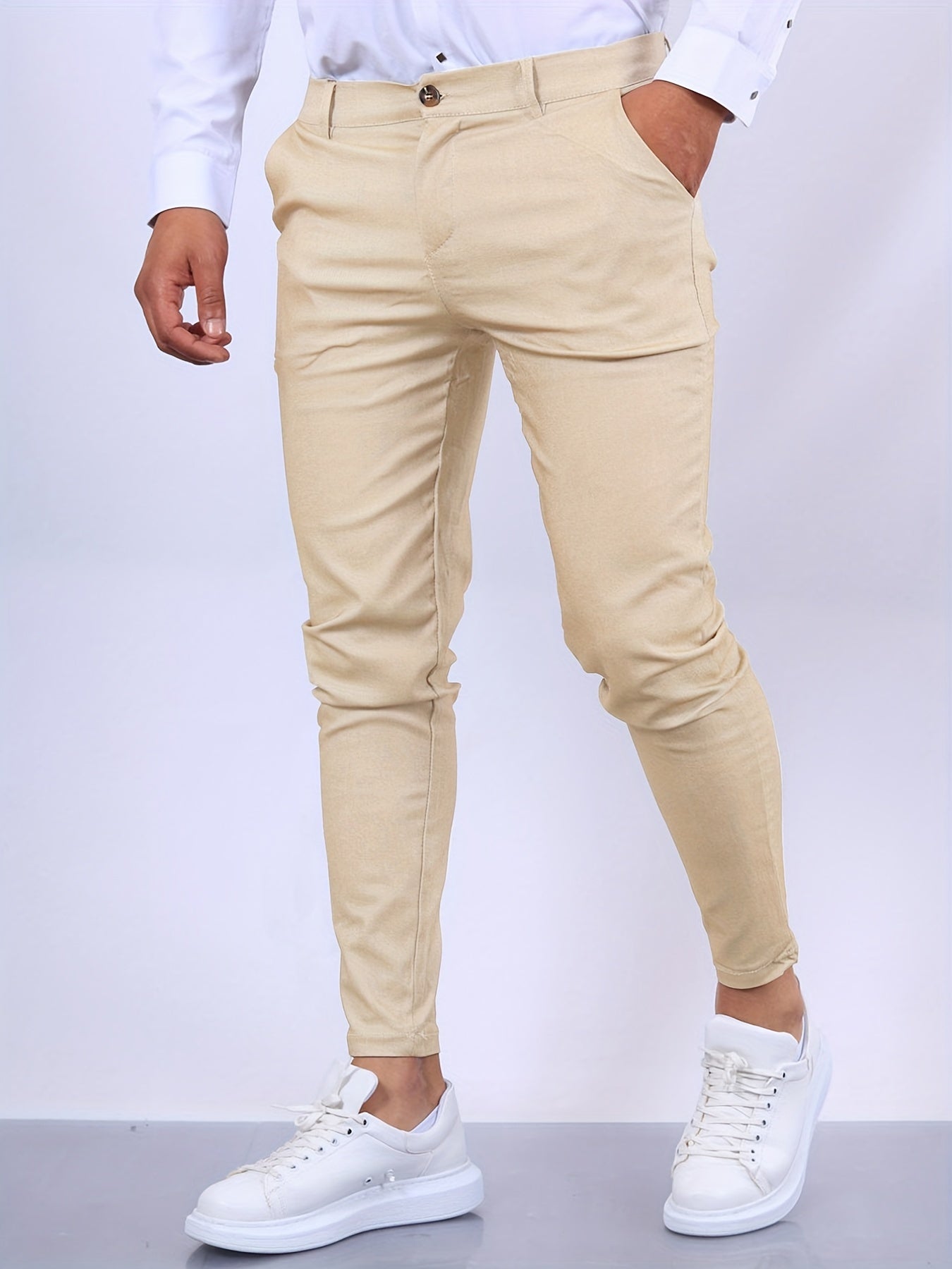 Slim-Fit Men’s Trousers | Modern Stretch Comfort