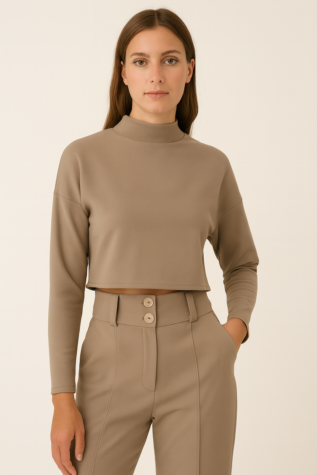 Women’s Cropped Two-Piece Set | Modern & Minimal