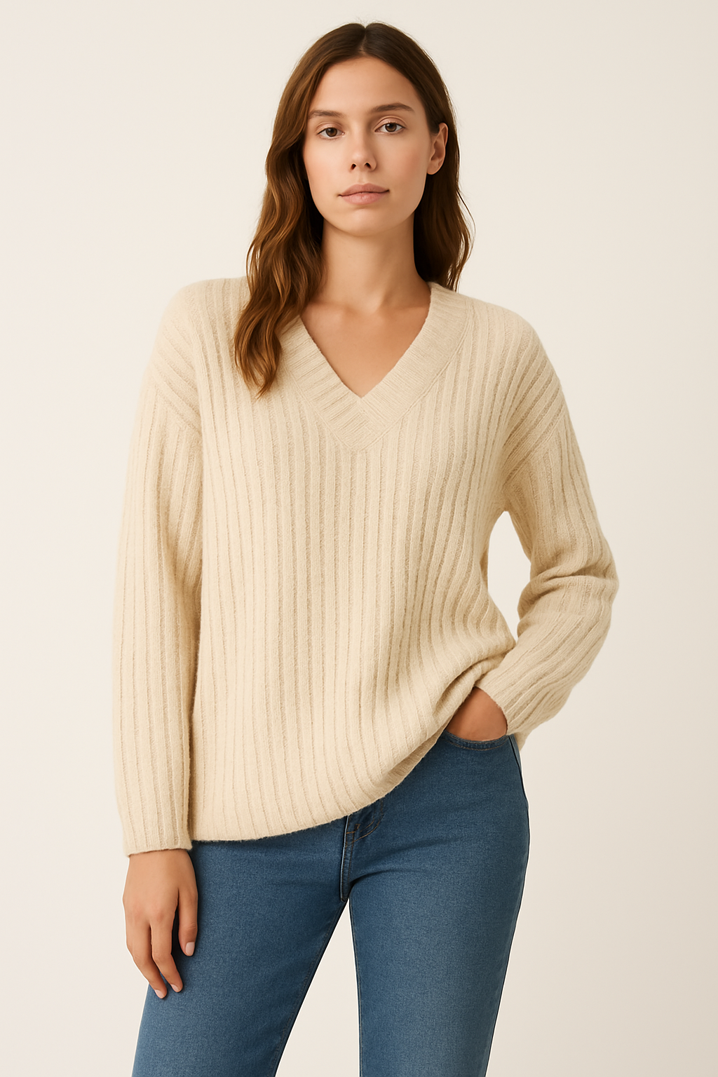 Women’s Ribbed Knit Sweater | Soft & Casual Comfort