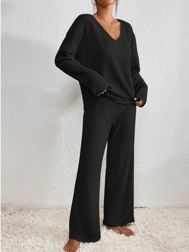 Two-Piece Ribbed Lounge Set | Comfortable & Stylish Women’s Loungewear | Clara