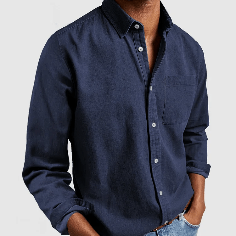 Men’s Long Sleeve Shirt | Classic Fit & Versatile Smart Casual Style | Adrian